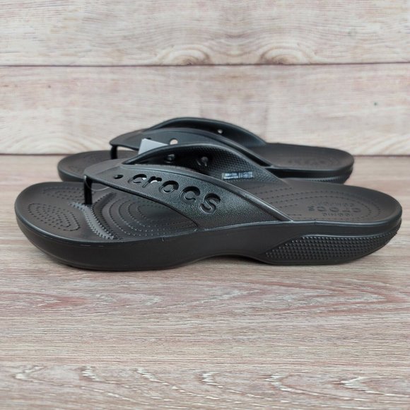 NEW Crocs Baya II Sandals Men's Size 12 Flip Flop Waterproof Thong Comfort Slide - Picture 4 of 9